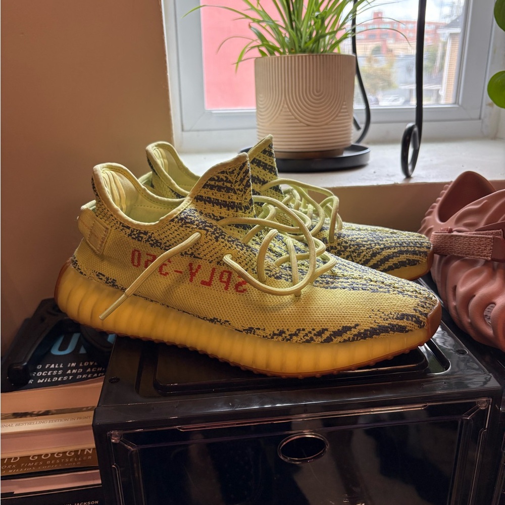 Yeezy Boost 350 V2 in Yellow and Gray
